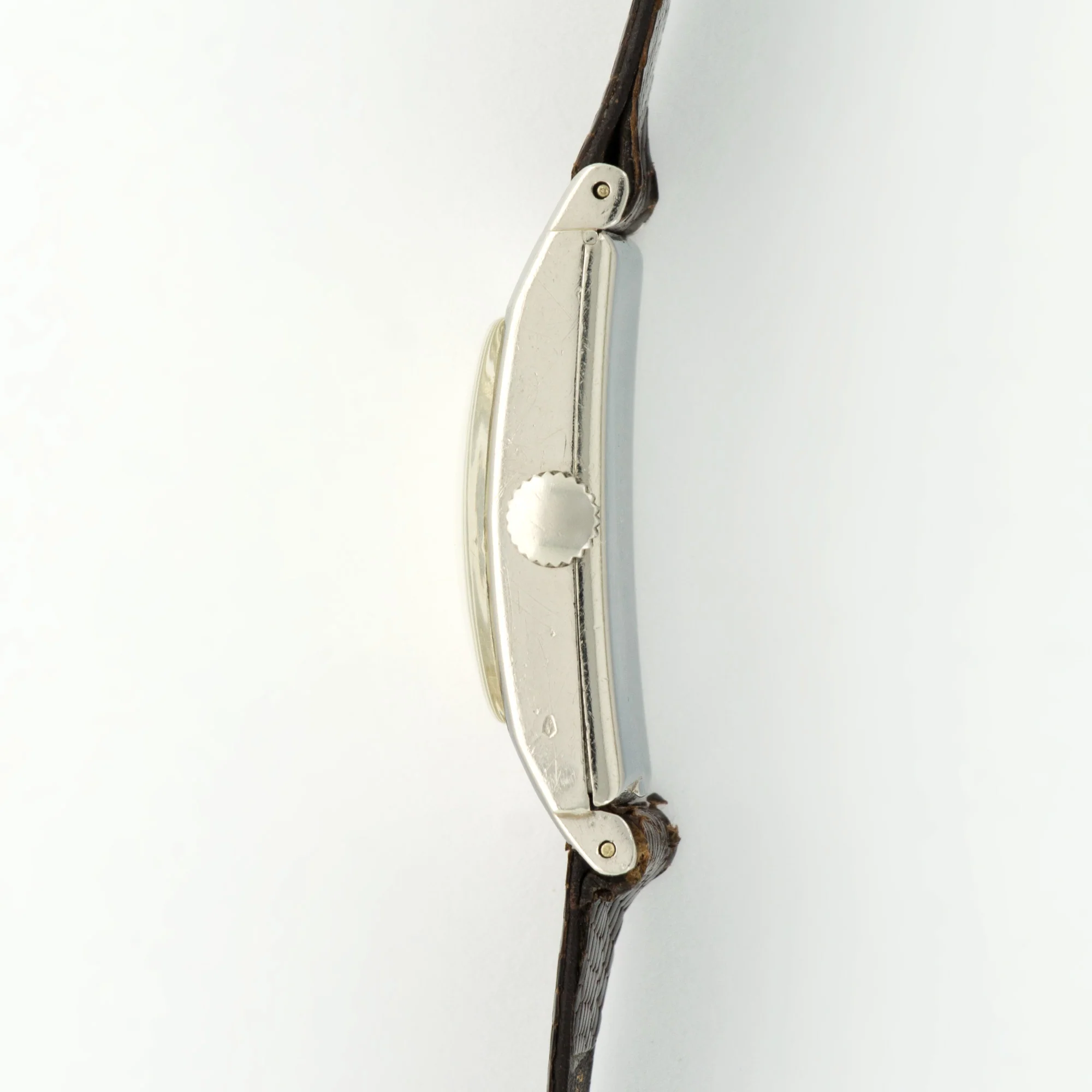 Vintage Patek Philippe Platinum Rectangular Diamond Watch Ref. 425 - Image 3