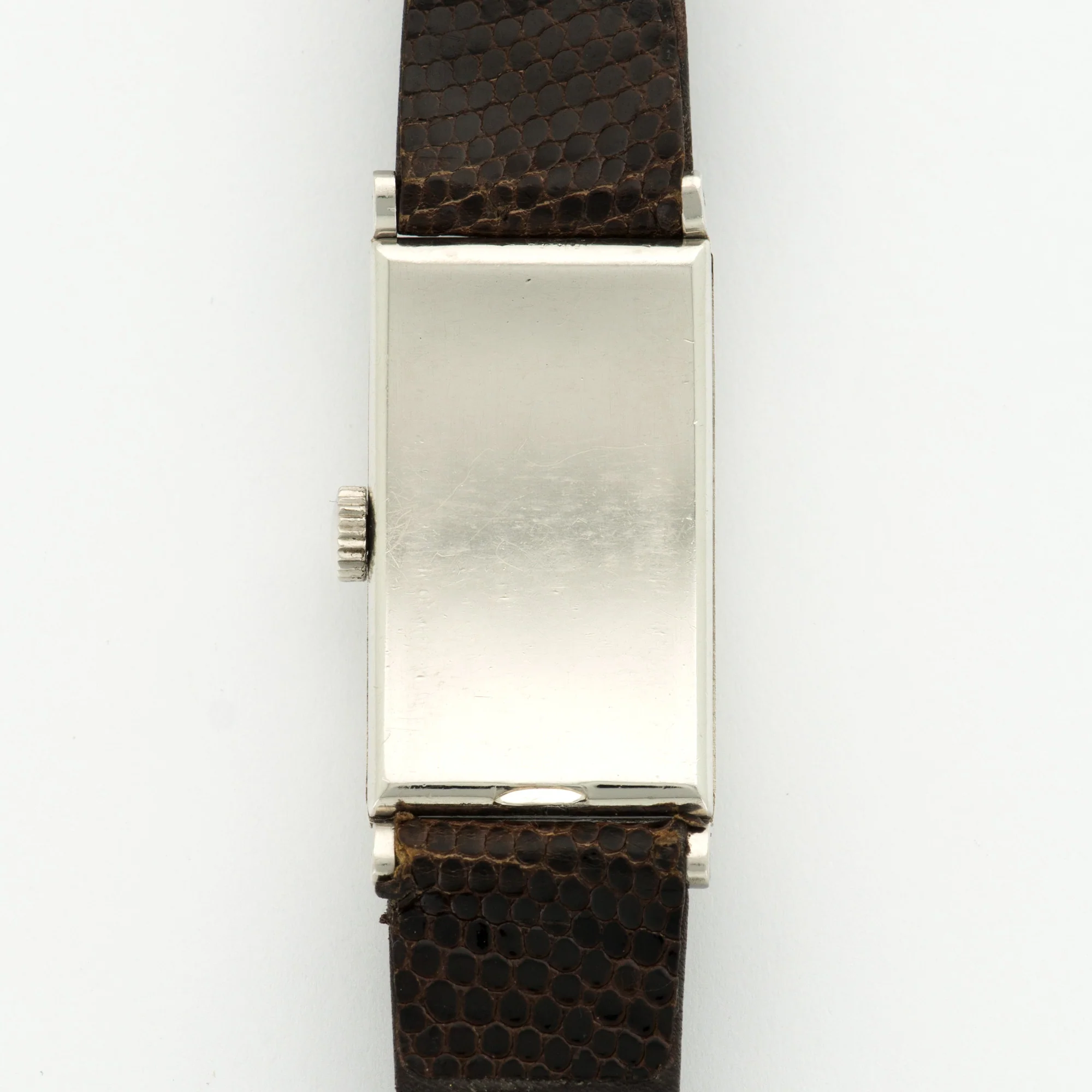 Vintage Patek Philippe Platinum Rectangular Diamond Watch Ref. 425 - Image 4